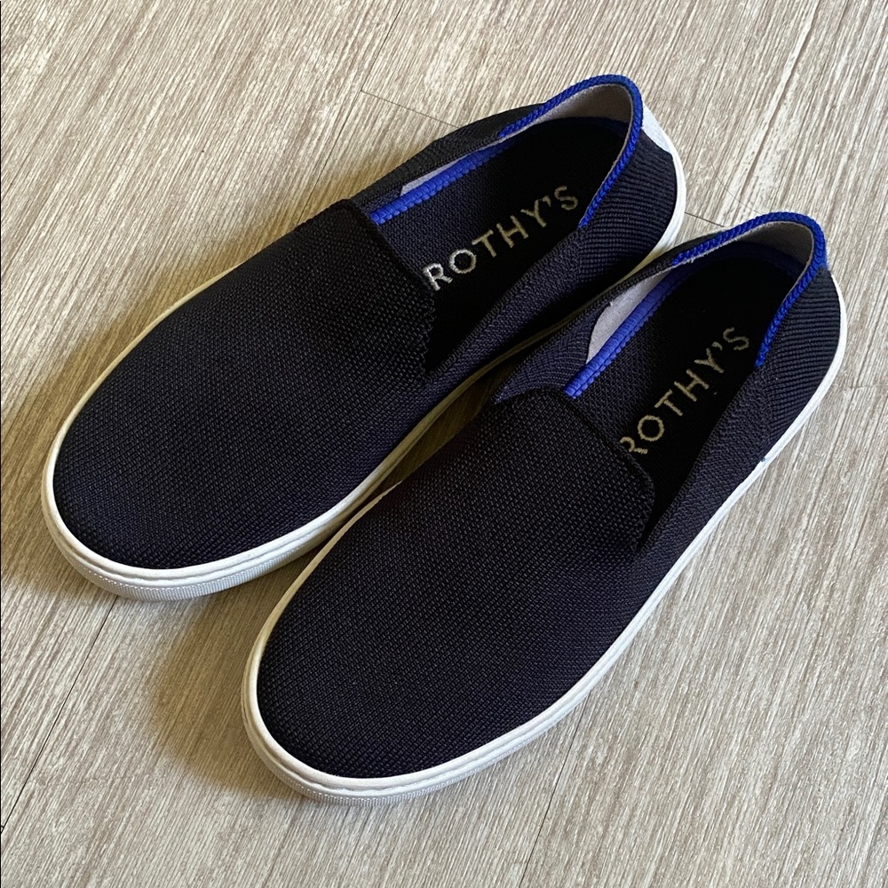 Rothy's The Original Slip On Sneaker in Black